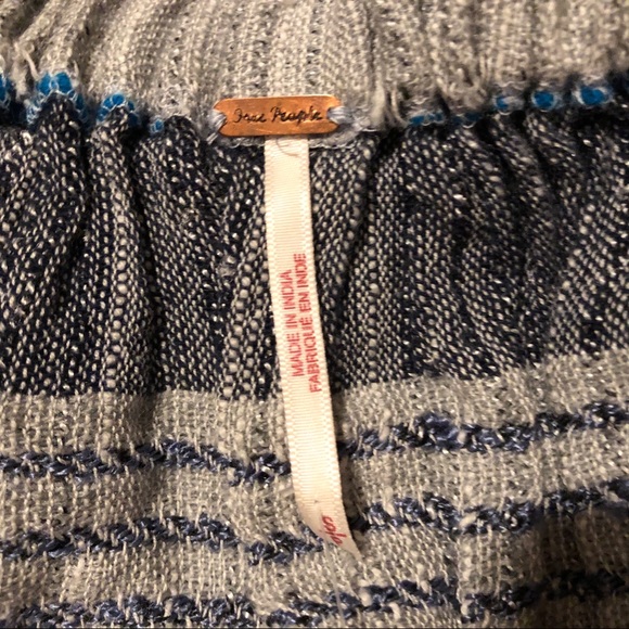 Free People Striped Puff Sleeve Min… - Picture 8 of 10